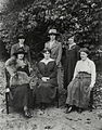 Staff of St Hilda's College, Oxford, including medievalist Elizabeth Levett, October 1919