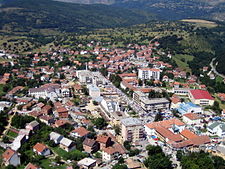 Vista aérea da Dragash / Dragaš