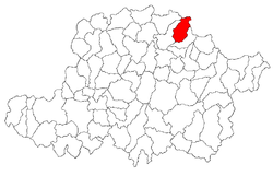 Location of Hăşmaş