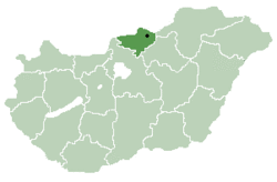 Location of Kabupaten Nógrád