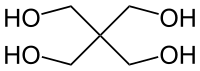 Structuurformule van penta-erytritol