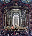 Intérieur du Teatro Regio, peint par Pietro Domenico Olivero