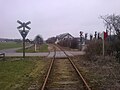 Indkørsel til Pejrup Station fra syd