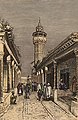 Souk tại Tunis, khắc gỗ của T. Taylor, 1886