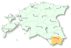 Location of Võru