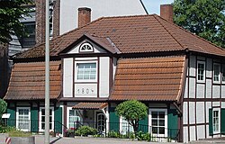 Old house in the quarter of Lokstedt