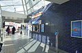 The station's concourse, showing the customer service office, September 2013