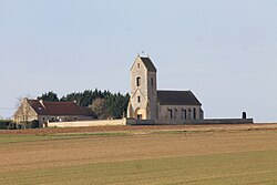 Skyline of Estrées-la-Campagne