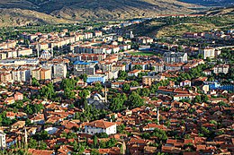 Çankırı vista a partir do seu castelo