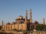 A mosque in brown stone