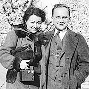 Milton Friedman with his future wife Rose, 1935.