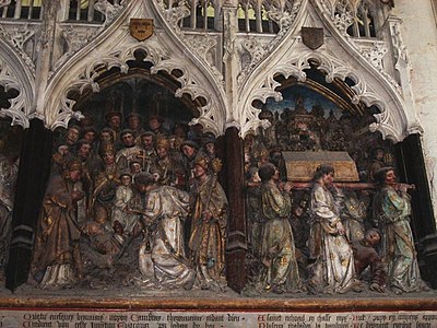 Bajorrelieve de la leyenda de San Fermín en la Catedral de Amiens (3)