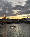 Bungotakada's annual naked festival. I participated last year and I'm carrying the mikoshi through the river in this picture!