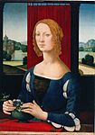 Portrait of Caterina Sforza, circa 1490. Forlì, Pinacoteca