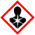 O pictograma de risco para a saúde do Globally Harmonized System of Classification and Labelling of Chemicals (GHS)