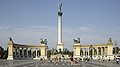 Image 4Heroes' Square is one of the major squares in Budapest, Hungary, noted for its iconic statue complex featuring the Seven chieftains of the Magyars and other important Hungarian national leaders