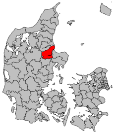 Kart som viser Randers kommune.