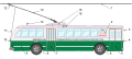 Image 43Diagram of a 1947-built Pullman Standard model 800 trolleybus, a type still running in Valparaíso (Chile) (from Trolleybus)