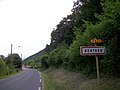 L'entrée du village en venant d'Izaourt.