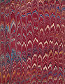 Image 29Marbled book board from a book published in London in 1872 (from Bookbinding)