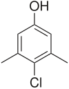 Kekulé, skeletal formula of chloroxylenol