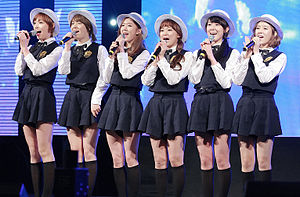 F-ve Dolls in 2013. (L–R: Hyewon, Hyoyoung, Seunghee, Eunkyo, Yeonkyung, and Nayeon)