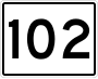 State Route 102 marker