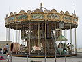 French old-fashioned style carousel with stairs