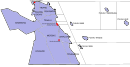 Map of Mersing District, Johor 柔佛州丰盛港县地图