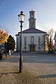 Reformierte Kirche Thalwil vom Dorfplatz gesehen