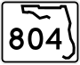 State Road 804 marker