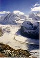 Der Grenzgletscher vom Gornergrat aus gesehen.