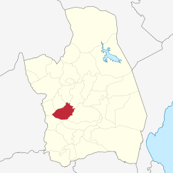 Map of Nueva Ecija with Aliaga highlighted