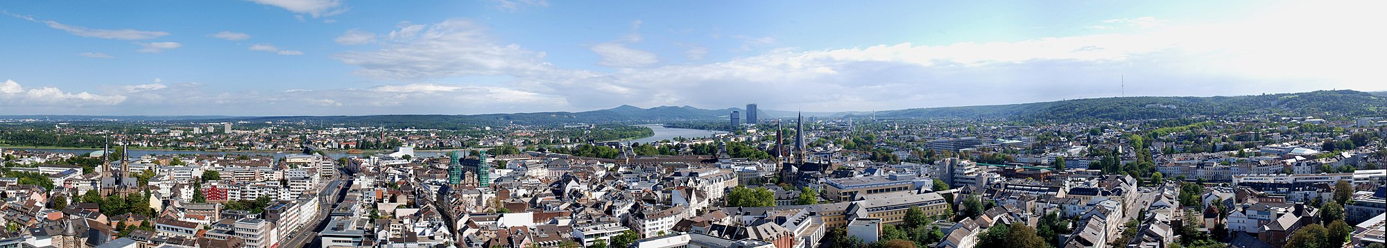 Panoramatická fotografia mesta Bonn