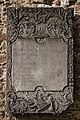 One of five tombs on the south east side of St. Magni church, in Brunswick, Germany. Mai 2014.