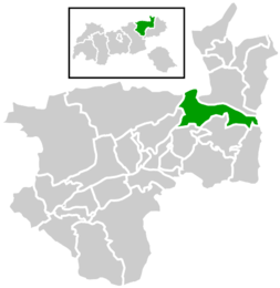 Location within Kufstein district