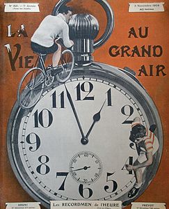 Le 3 novembre 1904 (no 321), Eugenio Bruni et Henri Prévot recordmen de l'heure (photomontage)