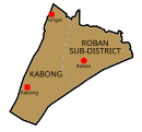 Map of Kabong District, Sarawak 砂拉越州甲望县地图