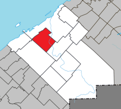 Location within Rimouski-Neigette RCM