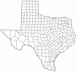 Location of Falfurrias, Texas