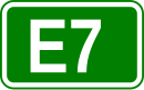 Zeichen der Europastraße 7