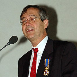 Hans van Houwelingen bij zijn afscheidsrede op 26 november 2008