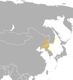 Distribuição territorial do goral-de-cauda-longa