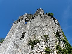 Les ruines du château de Bas-Bruzac.