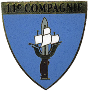 Insigne de la 11e compagnie du 43e régiment d'infanterie (vers 1990)