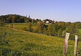 Le bourg et la campagne limousine.