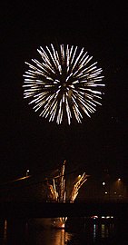 Feu d'artifice à Duisburg-Ruhrort