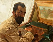 The etcher and printmaker Léopold Lowenstam (1842–1898), a friend and colleague of Alma-Tadema