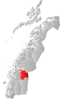 Kart som viser Hemnes kommune.