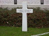 Tumba de Patton no Luxembourg American Cemetery and Memorial